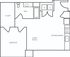 One bedroom, one bath ADA unit