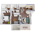 B2 2x2 floor plan