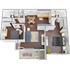 B3 2x2 floor plan