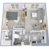Washington Streetside (A1) 1x1 floor plan