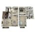 B1 - two bedroom, two and a half bath apartment floor plan