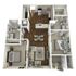 B2 - two bedroom, two bath apartment floor plan