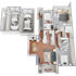 B3 - Two bedroom, two and a half bath apartment home