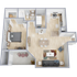 A1 - one bedroom, one bath apartment home