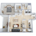 A2 - one bedroom, one bath apartment home