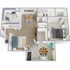 Amethyst - one bedroom, one bath, 900 square foot apartment