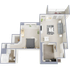 One bedroom, one bath, 709 square foot apartment