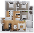 1,285 square foot, three bedroom, two bath apartment home