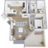 546 square foot studio apartment