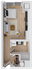 Allegro 1 - 388 square foot studio apartment