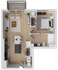 Gusto 2 - 676 square foot one bedroom, one bath apartment