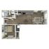 614 square foot one bedroom, one bath apartment home