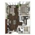 646 square foot one bedroom, one bath apartment home