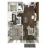 670 square foot one bedroom, one bath apartment home