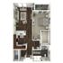 833 square foot one bedroom, one bath apartment home