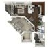 778 square foot one bedroom, one bath apartment home