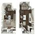 877 square foot one bedroom, one and a half bath loft apartment home