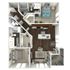 1,060 square foot two bedroom, two bath apartment home