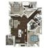 1,221 square foot two bedroom, two bath apartment home