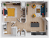 Mojo 5 - 690 square foot one bedroom, one bath apartment