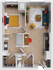 Mojo 7 - 736 square foot one bedroom, one bath apartment