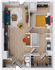 Vigor 2 - 690 square foot one bedroom, one bath apartment