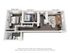 Chic 3D floor plan showcasing 2 bedrooms, modern kitchen, and inviting living area with wood floors.