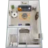 420 square foot studio floor plan