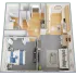 One bedroom, one bath, 600 sq ft apartment home