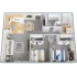 Two bedroom, one bath, 720 square foot apartment home