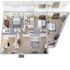 Modern 3D floor plan showcasing a spacious apartment with three bedrooms, an open-concept living and dining area, and a well-designed kitchen.