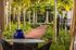 Outdoor fireplace lounge