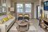 Model apartment living area