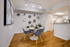 Model apartment dining area