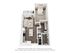 3D floor plan showcasing one-bedroom apartment with open living area and modern kitchen.