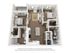 The Franklin 1,098 SF Two Bedroom Apartment