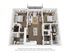 The Linden 1,047 SF Two Bedroom Apartment
