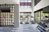 Bright and modern gym area with sleek treadmills and a comprehensive set of weights, complemented by large windows offering scenic outdoor views.