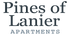 Elegant logo for Pines of Lanier Apartments showcasing modern typography.