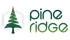 Elegant Pine Ridge logo featuring a stylized green pine tree within a hexagonal frame, paired with modern gradient text.