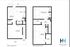 Contemporary two-floor apartment layout featuring a spacious living room, modern kitchen with dining area, two bedrooms including a master suite, convenient laundry, ample storage, and a welcoming porch and deck at Holly Hills Apartments.