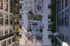 Luxurious rooftop terrace featuring elegant seating areas, lush greenery, and modern pergola, perfect for entertaining and relaxation.