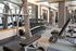 Modern fitness center equipped with state-of-the-art gym equipment and free weights, perfect for a comprehensive workout.