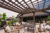 Charming outdoor patio with cozy wicker seating and vibrant greenery, perfect for relaxation and entertaining.