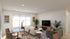 Bright living room with modern furniture, large windows, and elegant decor, perfect for relaxing and entertaining.