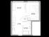 The Jordan Floorplan, 1 bedroom