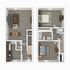 Terrace View 2x1.5 Townhome 3D