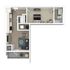 1x1 C 3D Floorplan