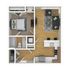 Deep Elm C3 1B1B Furnished Floorplan