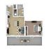 Frick - 1x1-1B.4 - 3D Floorplan